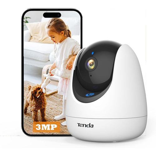 SHILIU-CP3 Pro Caméra Wi-FI Intérieure 2K 360°, Détection AI Personnes/Animaux/Bébé, Vision Nocturne, Audio Bidirectionnel, Appel 1[