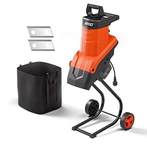 Broyeur végétaux électrique 2500W avec sac 50L pour branches jusqu¿à 45mm idéal pour un compostage rapide et efficace