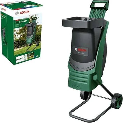 Broyeur de végétaux Bosch 2000W pour un broyage puissant et rapide des débris de jardin
