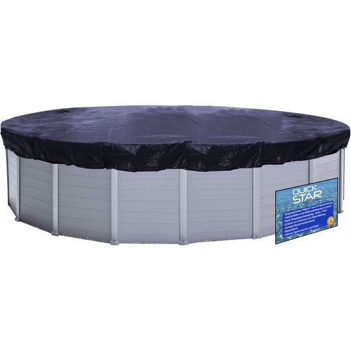 GOUTS ET COULEURSSolaire Couverture De Piscine D'Hiver Ronde 200G / M² Pour Piscine De Taille 420-460 Cm Dimension Bâche Ø 520 Cm Noir