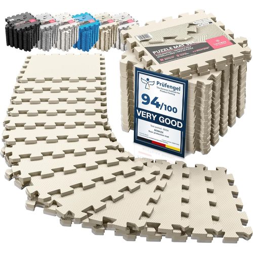 GOUTS ET COULEURSTapis De Sport De Sol Salle De Fitness - Dalles En Mousse Sans Bpa + Bordures | Matelas Puzzle Tatami Eva Caoutchouc Pour Matériel Gym Banc De Musculation Course Garage Piscine Isola