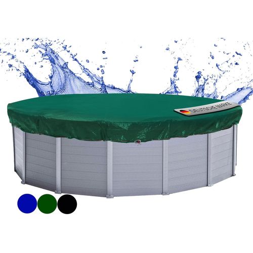 GOUTS ET COULEURSSolaire Couverture De Piscine D'Hiver Ronde 200G / M² Pour Piscine De Taille 420-460 Cm Dimension Bâche Ø 520 Cm Noir