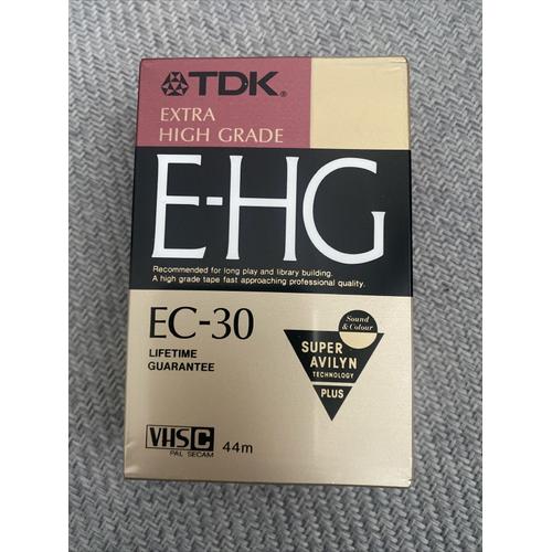 TDK Ec-30 Extra High Grade E-hg VHSC 44mm camescope cassette