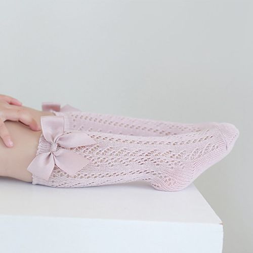 Chaussettes Hautes Unisexes Pour Enfants, Respirantes, Super Douces, Chaussettes Invisibles, Adaptées Aux Filles De 1 À 5 Ans