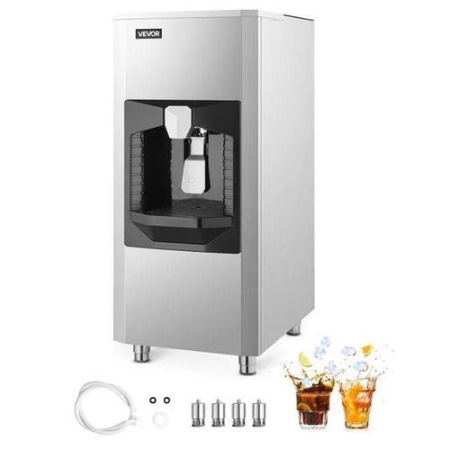 Distributeur de Glaçons-VEVOR-9 kg/min-Bac de Stockage de Glace-Capacité 80 kg-pour Machine à Glaçons Bureau