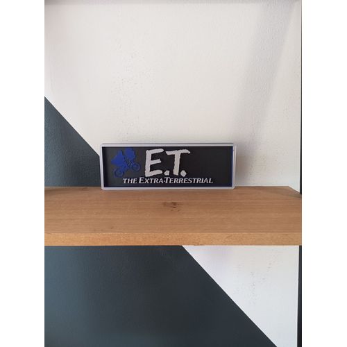 Plaque Cine 3d / E.T. / The Extra-Terrestrial