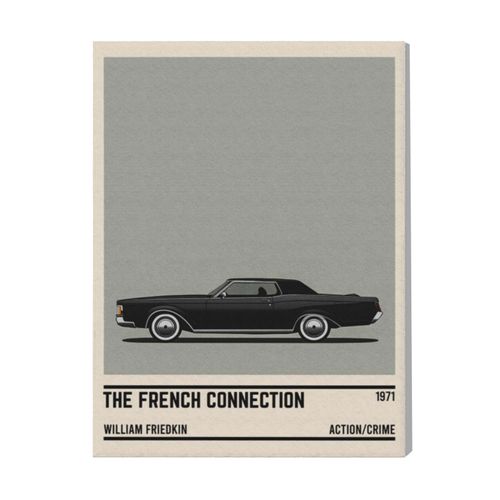 Canevas Imprimer Film Cinéma La Voiture De Connexion Française=3385 Diy Installer 40x50cm Sur Toi