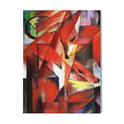 Canevas Imprimer Film Cinéma Les Renards De Franz Marc=239 Diy Installer 40x50cm Sur Toil