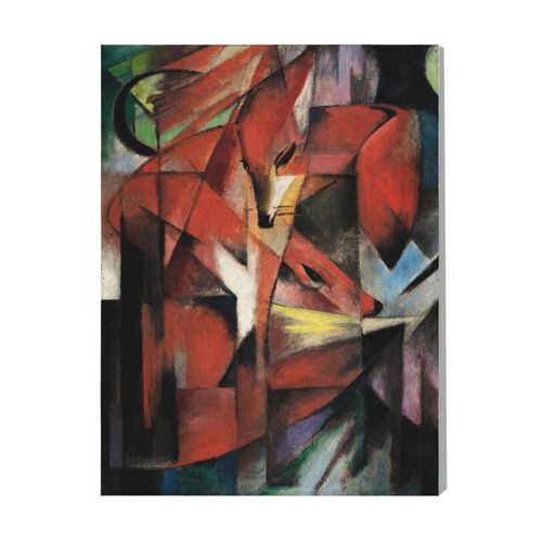 Canevas Imprimer Film Cinéma Les Renards De Franz Marc=9470 Diy Installer 40x50cm Sur Toil