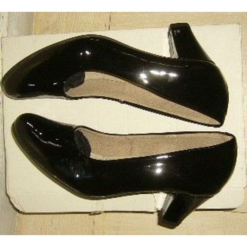Escarpins À Talon Noir Verni Femme Neufs Taille 38/3