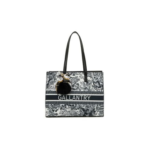 Sac à Main Cabas Chikle Rigide Imprimé Gallantry Noir