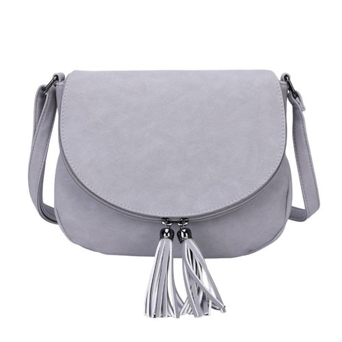 Sac à Bandoulière pour Femme à Fermeture Éclair Gallantry Gris