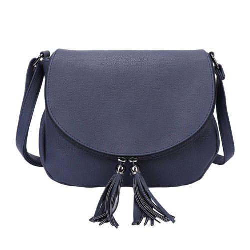Sac à Bandoulière pour Femme à Fermeture Éclair Gallantry Bleu nuit