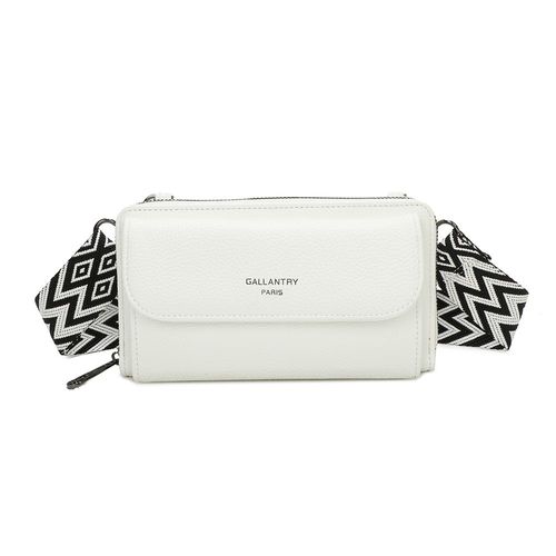 Sac Bandoulière Portefeuille Mignon en Cuir Gallantry Blanc