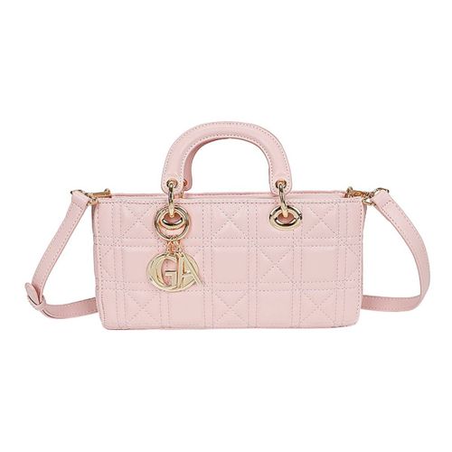 Sac à Main pour Femme Matelassé Géométrique à Bandoulière Gallantry Rose