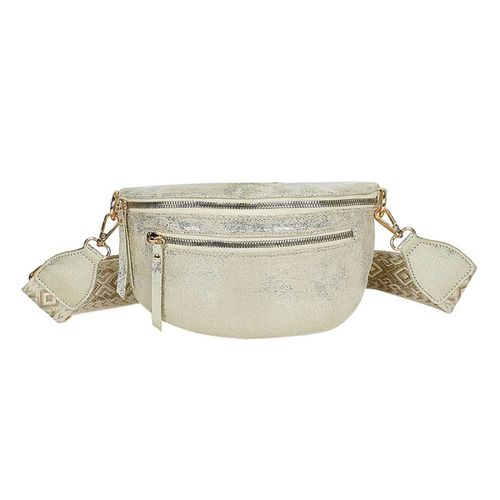 Sac Banane pour Femme à Effet Frotté Gallantry Dorée