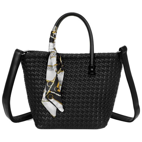 Sac à Main pour Femme avec Bandoulière à Motif Tressé Gallantry Noir