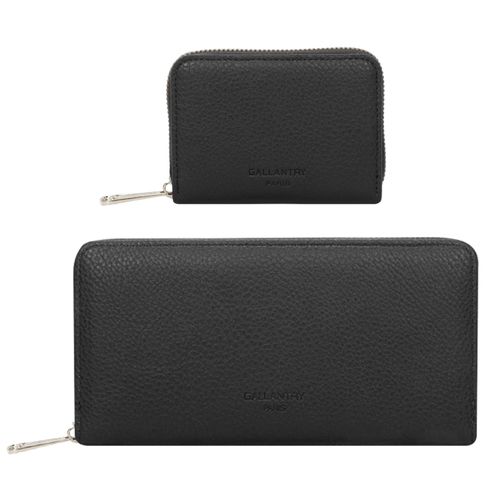 Coffret Cadeau Portefeuille et Porte-cartes Femme Gallantry Noir