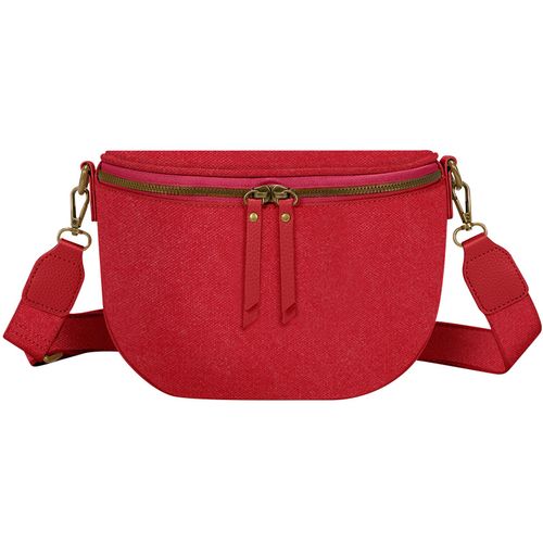 Sac Banane Bandoulière Luna en Tissu Gallantry Fuchsia