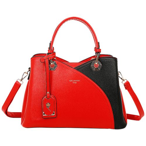 Sac à Main pour Femme Femme Elégant à Effet Grainé Gallantry Rouge / Noir