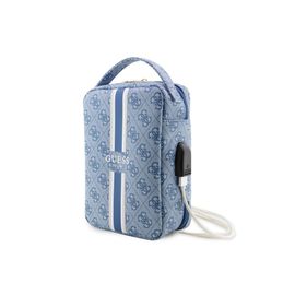 Sacoche de voyage avec port USB Modèle Stripe 4G Guess Bleu