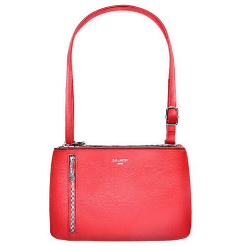 Sac à main bandoulière en similicuir Grainé Gallantry Rouge