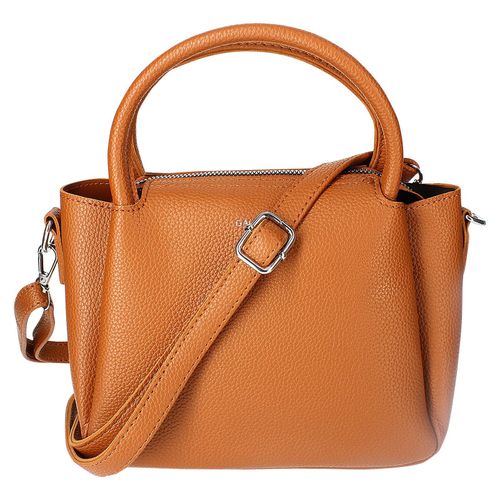 Sac à main bandoulière en similicuir Grainé Petit Gallantry Marron