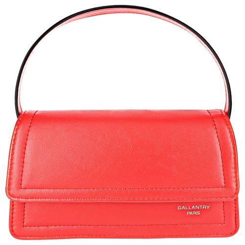 Sac à main bandoulière en similicuir Lisse Gallantry Rouge