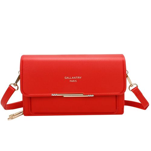 Pochette Bandoulière en Similicuir pour Femme Gallantry Rouge