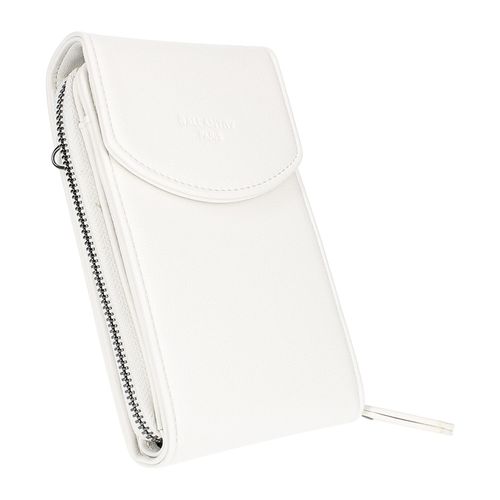 Pochette bandoulière multi compartiment en similicuir Gallantry Blanc