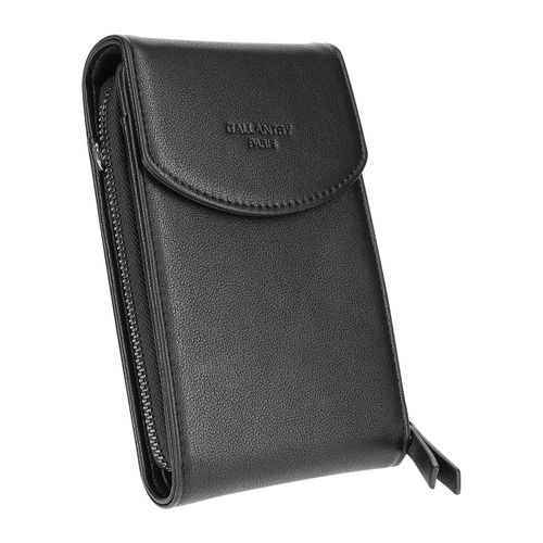 Pochette bandoulière multi compartiment en similicuir Gallantry Noir
