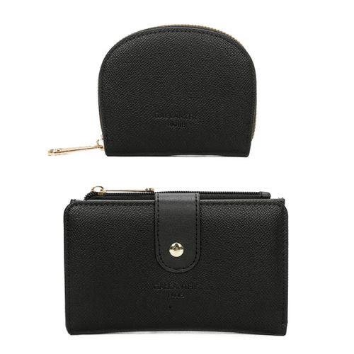 Coffret Cadeau Portefeuille et Porte-cartes Femme Gallantry Noir