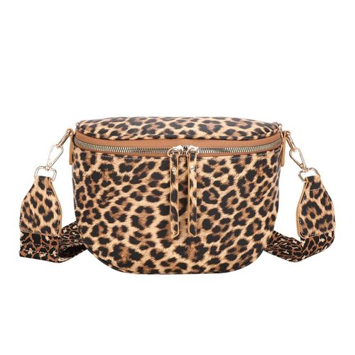 Sac Banane pour Femme à Motif Léopard Gallantry Marron