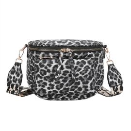 Sac Banane pour Femme Imprimé Léopard Gallantry Gris