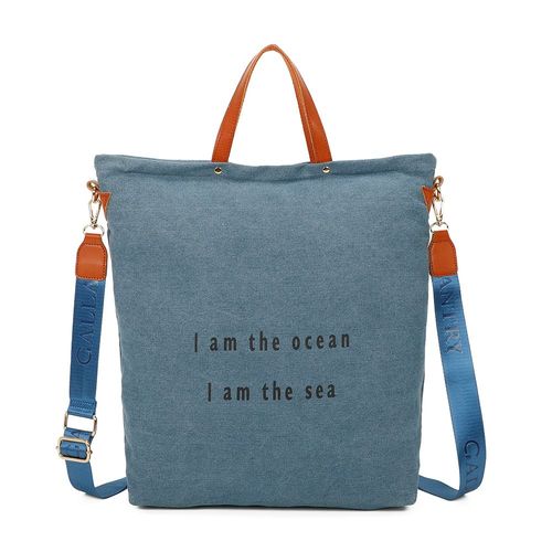 Sac à Main Cabas Seabag en Jean Gallantry Bleu