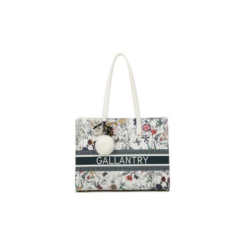 Sac à Main Cabas Chikle Rigide Imprimé Gallantry Blanc