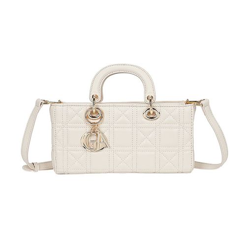 Sac à Main pour Femme Matelassé Géométrique à Bandoulière Gallantry Beige