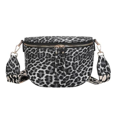 Sac Banane pour Femme à Motif Léopard Gallantry Gris