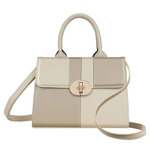 Sac à Main Bicolore pour Femme avec Bandoulière Raffiné Gallantry Beige