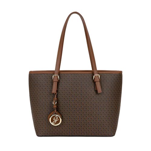 Sac à Main Cabas pour Femme Imprimé Gallantry Marron