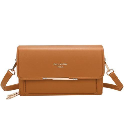Pochette Bandoulière en Similicuir pour Femme Gallantry Marron