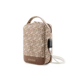 Sacoche de voyage avec port USB Modèle G Cube Guess Marron