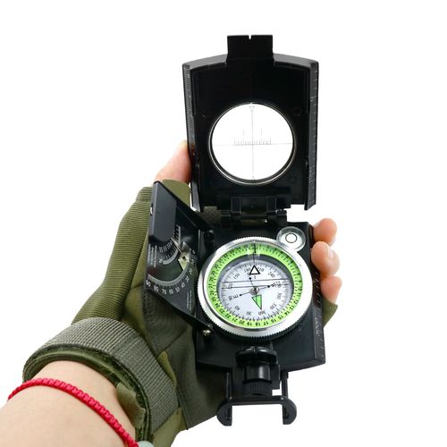 Boussole Militaire Multifonctionnelle De Visée Et De Navigation Avec Inclinomètre | Boussole Étanche Et Résistante Aux Chocs Pour La Randonnée Et Le Camping