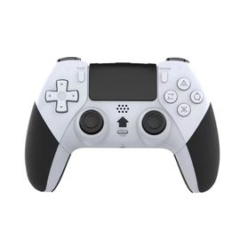Ps4/Slim/Pro Console Sans Fil Bluetooth Gamepad Avec Somatosensoriel Six Axes Macro Programmation Vibration - Blanc