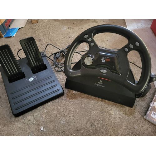 Playstation1 Sony Volant Ps1 Mad Catz Avec Pédales