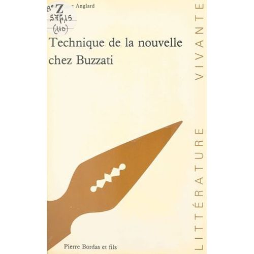 Technique De La Nouvelle Chez Buzzati