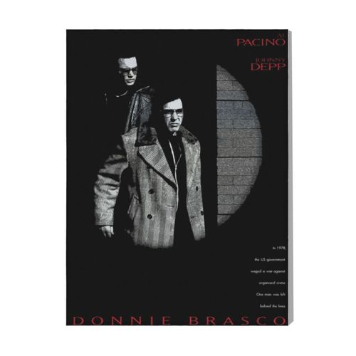 Canevas Imprimer Film Cinéma Donnie Brasco=7784 Diy Installer 40x50cm Sur Toil