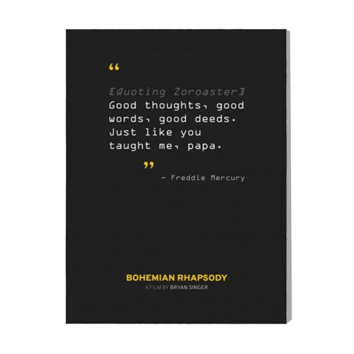 Canevas Imprimer Film Cinéma Citation De Bohemian Rhapsody 1=5168 Diy Installer 40x50cm Sur Toil