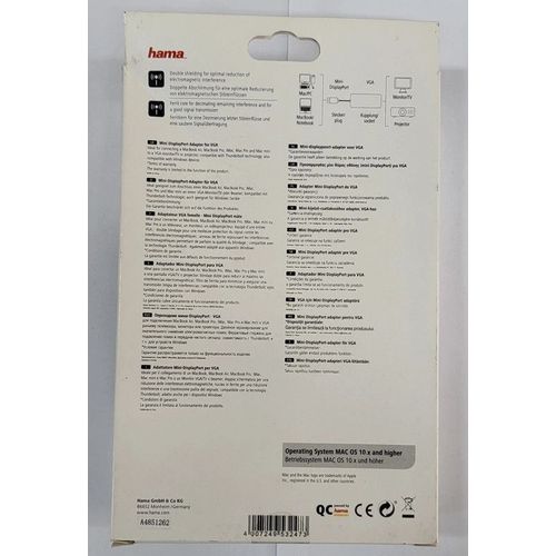 Hama Adaptateur MiniDisplay Port pour VGA