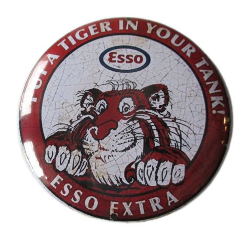 Magnet Rond 6 Cm Esso Tigre Put A Tiger In Your Tank Deco Garage Diner Loft